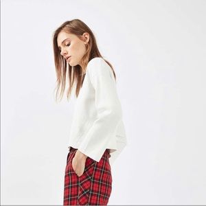 Top shop cropped Ivory sweater size US 2